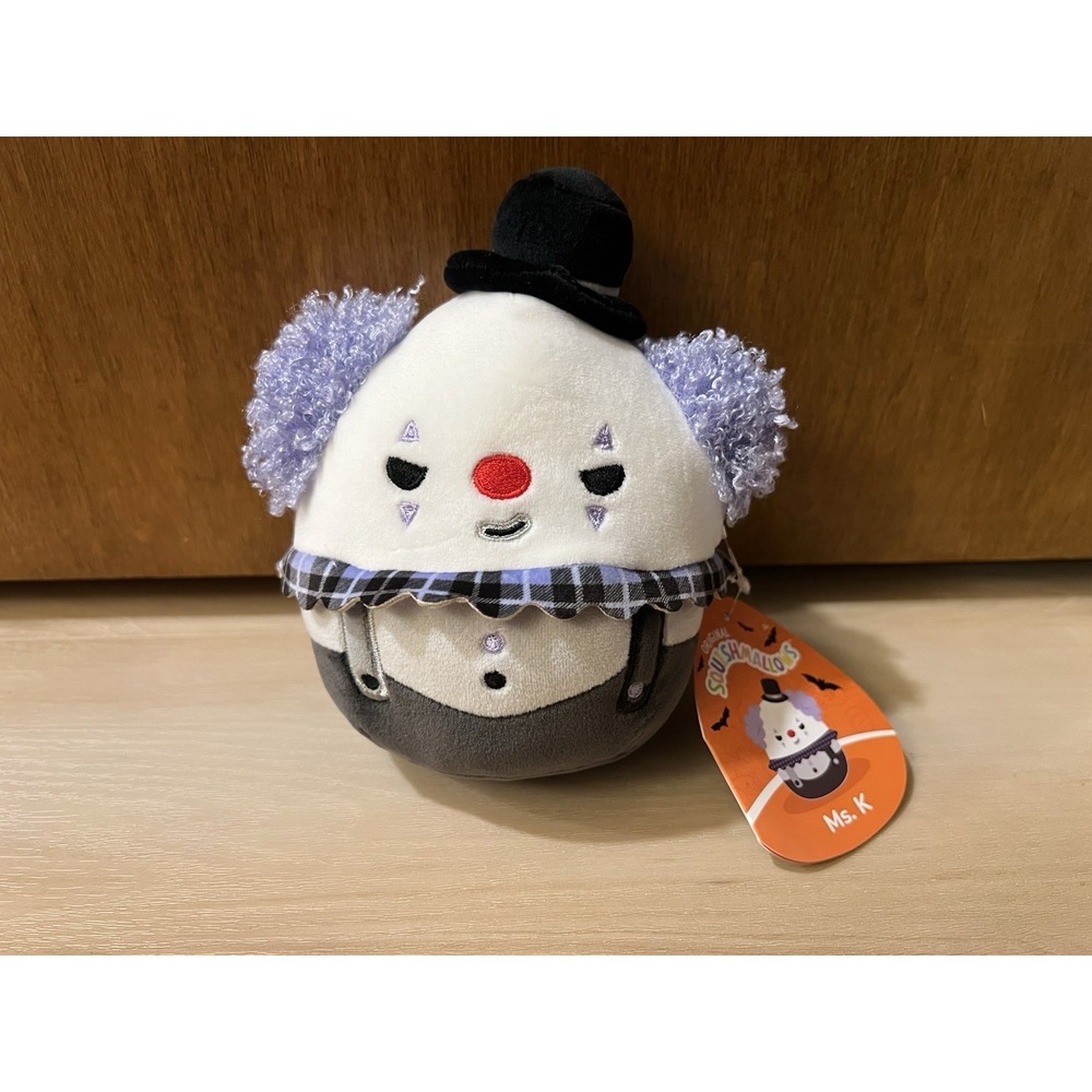 NWT Squishmallows 2024 Halloween 5" Ms. K Clown Mini Plush Dolls